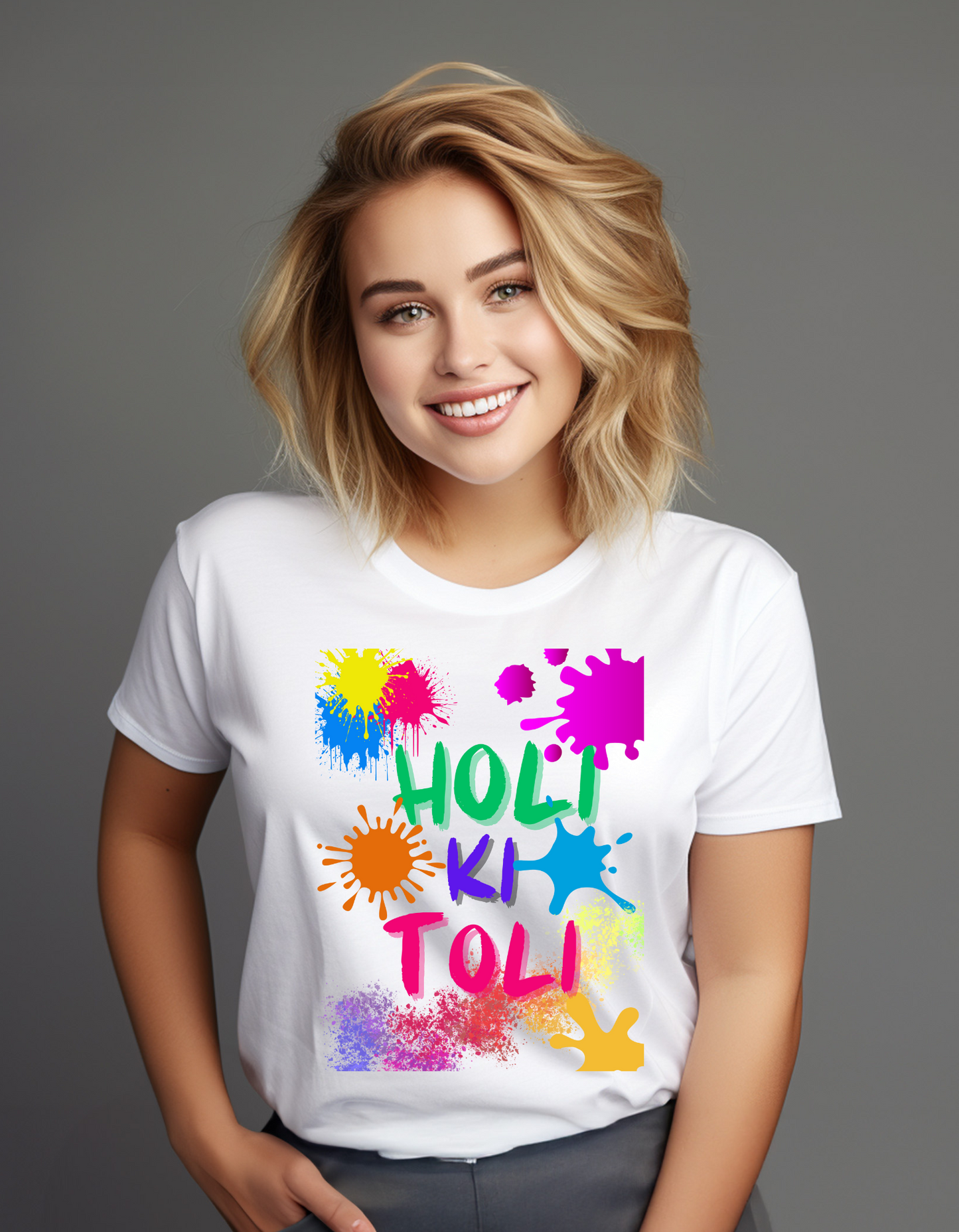 HOLI KI TOLI White Unisex T-Shirt