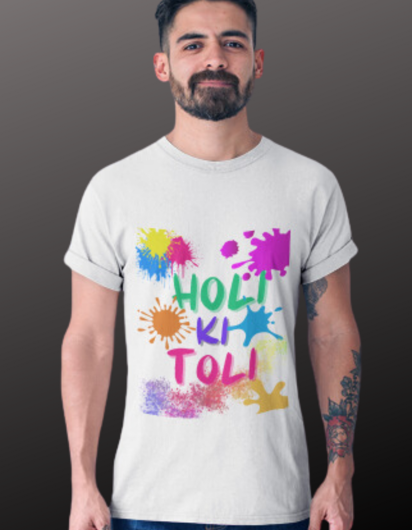 HOLI KI TOLI White Unisex T-Shirt