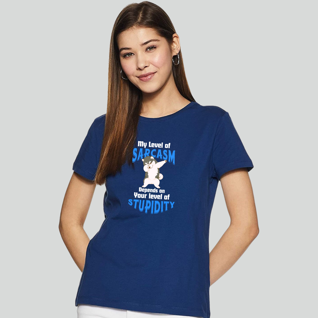 My Level of Sarcasm Depends on Yours" Unisex T-Shirt