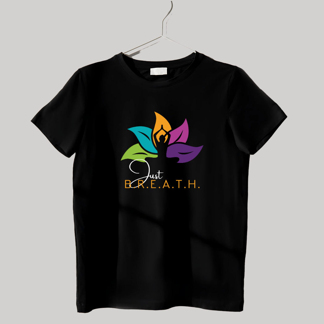 Just Breath 🌬️ Unisex Yoga T-Shirt 🧘♀️