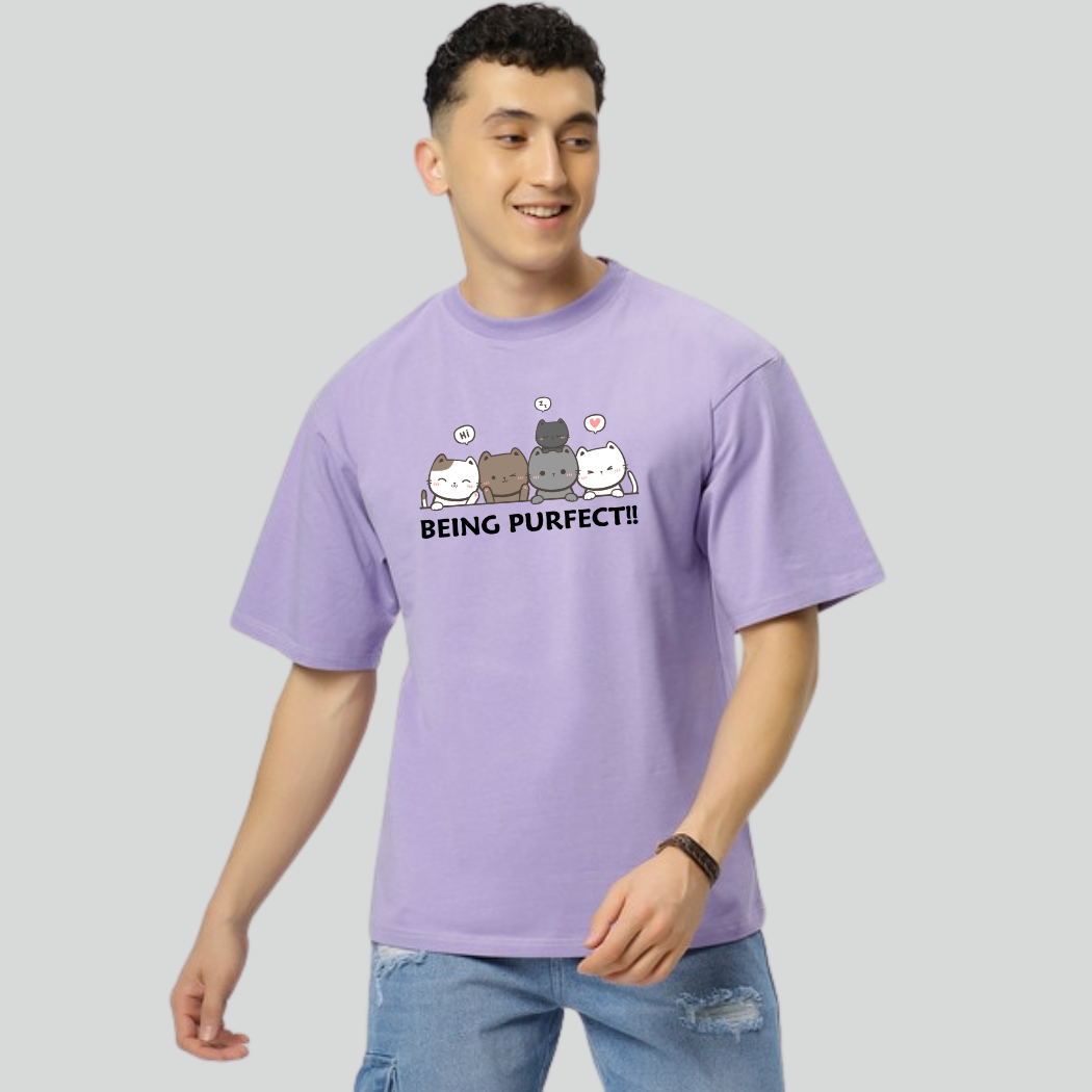"Being Purfect" Unisex Half Sleev T-Shirt