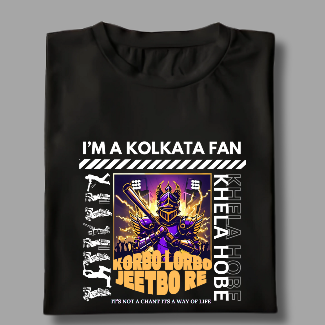 Korbo Lorbo Jeetbo Re: Kolkata Fan Unisex T-Shirt