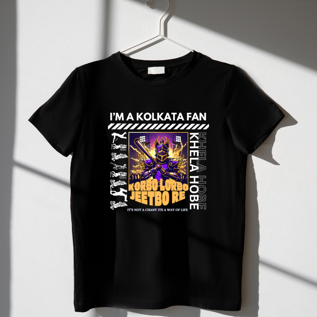 Korbo Lorbo Jeetbo Re: Kolkata Fan Unisex T-Shirt