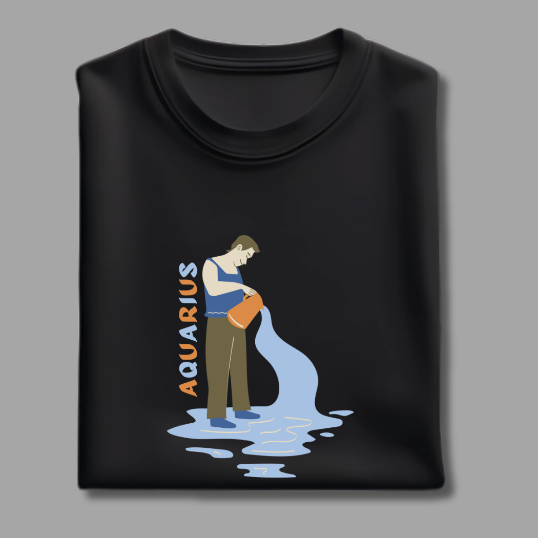 Flow Like Water 🌊 Aquarius Unisex T-Shirt