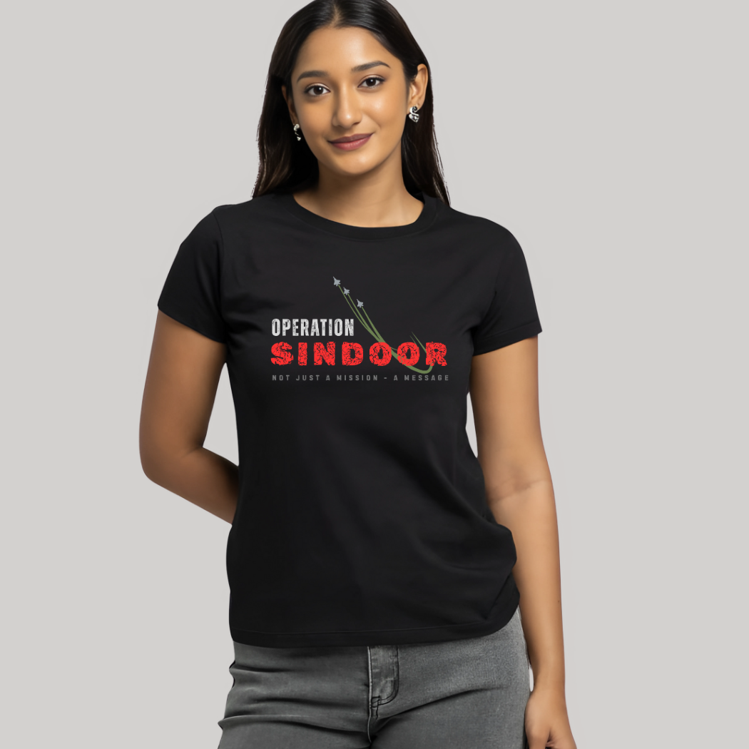 Operation Sindoor Unisex Black T-Shirt