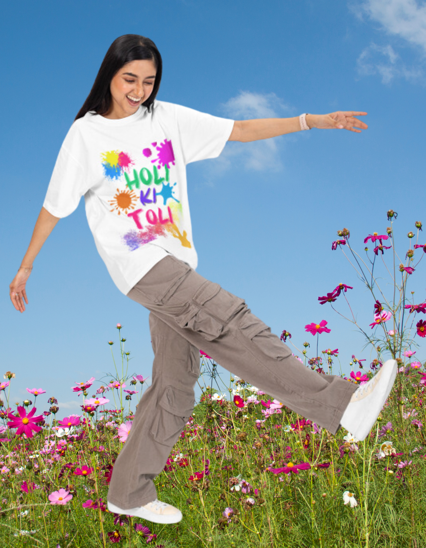 HOLI KI TOLI White Unisex T-Shirt