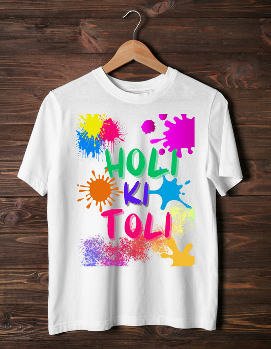 HOLI KI TOLI White Unisex T-Shirt