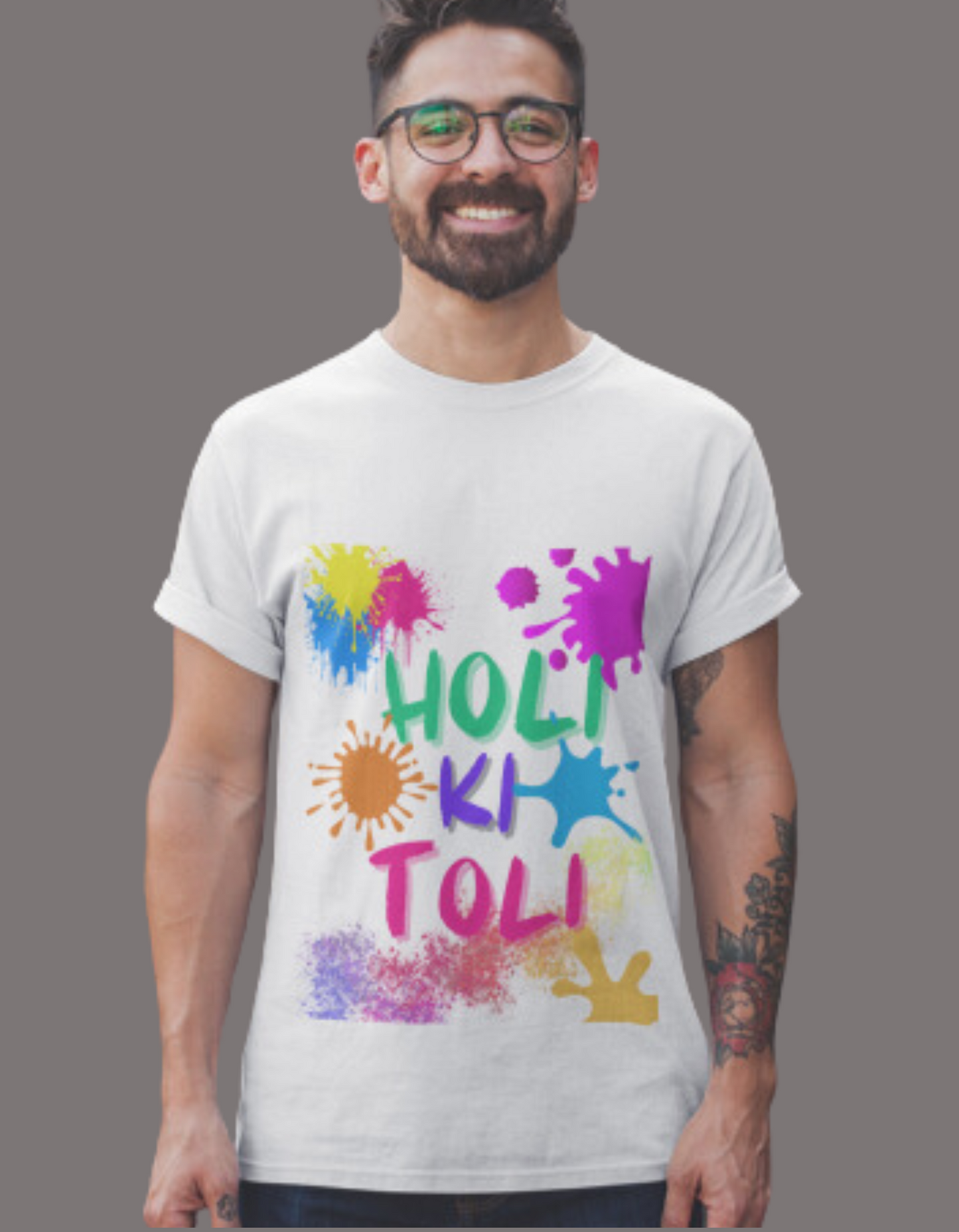 HOLI KI TOLI White Unisex T-Shirt