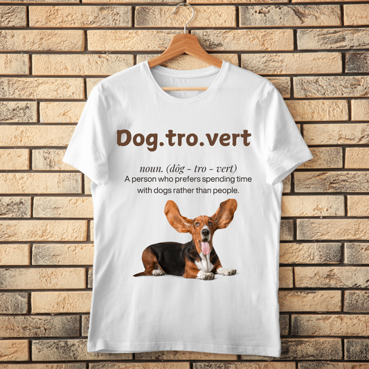 Dogtrovert White Unisex T-shirt