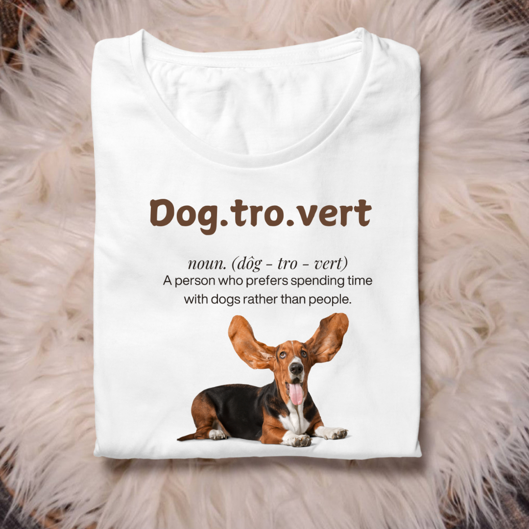 Dogtrovert White Unisex T-shirt