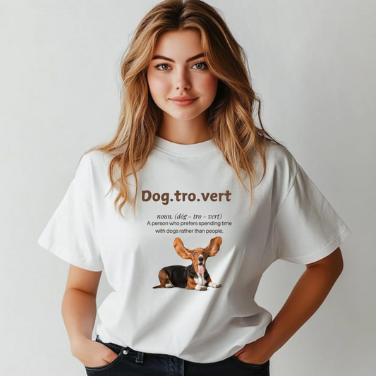 Dogtrovert White Unisex T-shirt