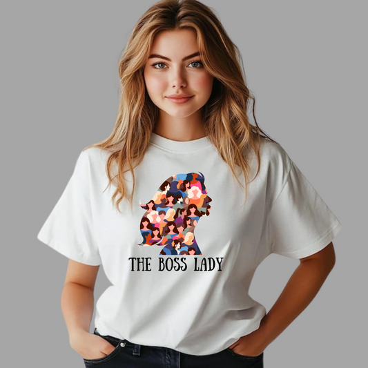 The Boss Lady White Women's T-Shirt