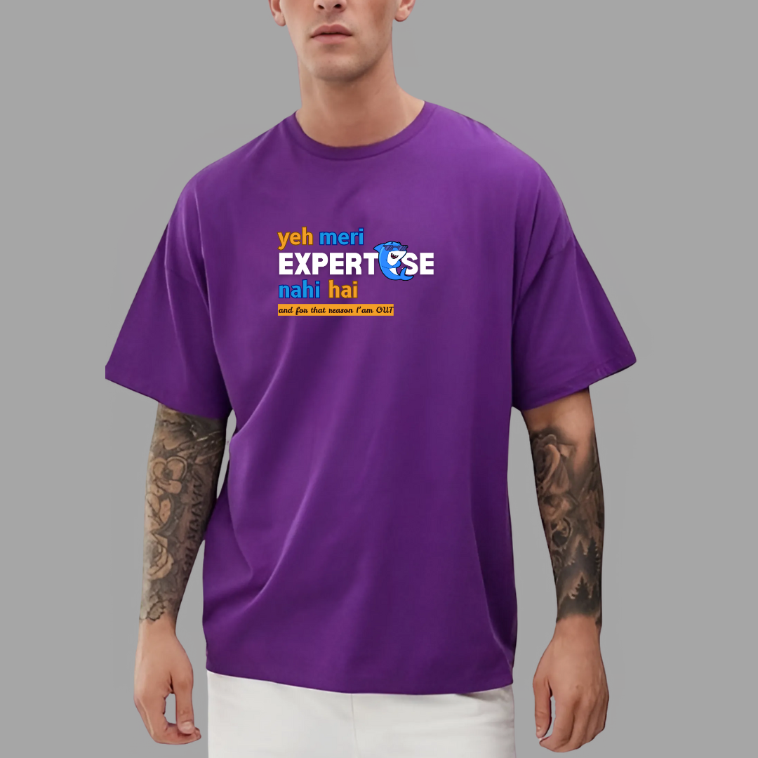 Ye Meri Expertise Nai Hai Oversized Unisex T-Shirt