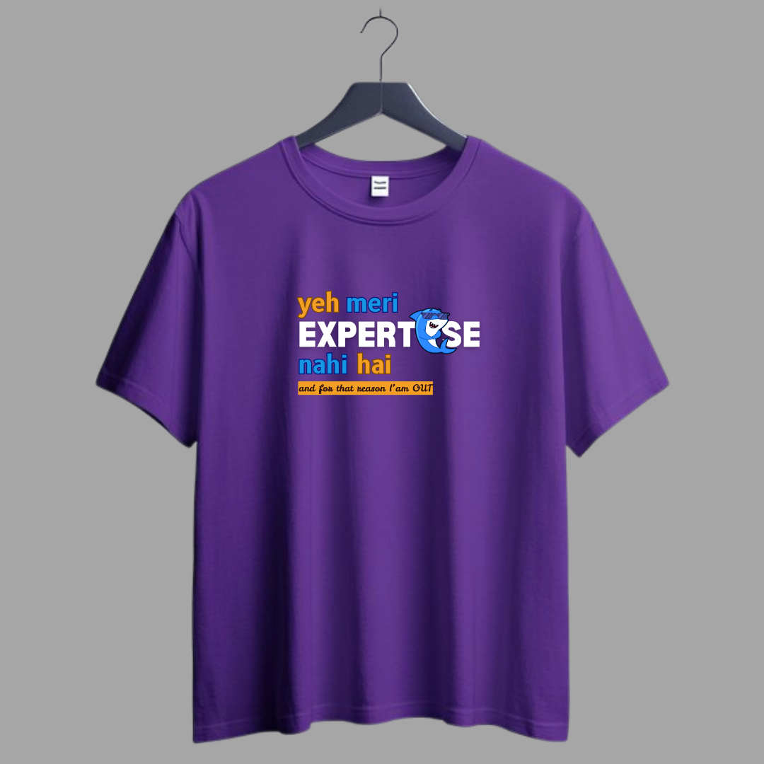 Ye Meri Expertise Nai Hai Oversized Unisex T-Shirt