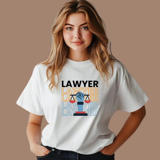 Lawyer White Unisex T-Shirt