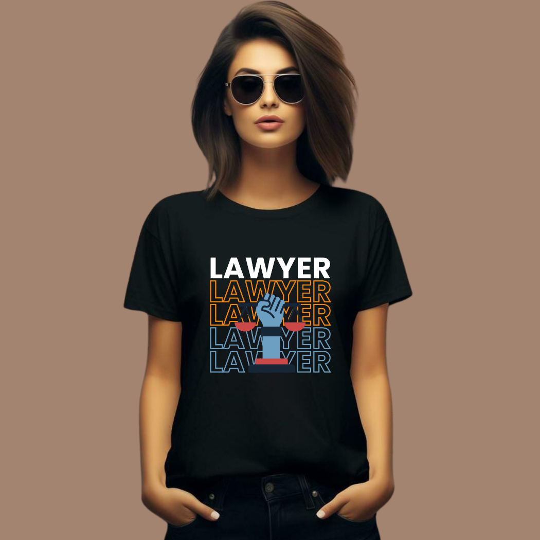 Lawyer Black Unisex T-Shirt