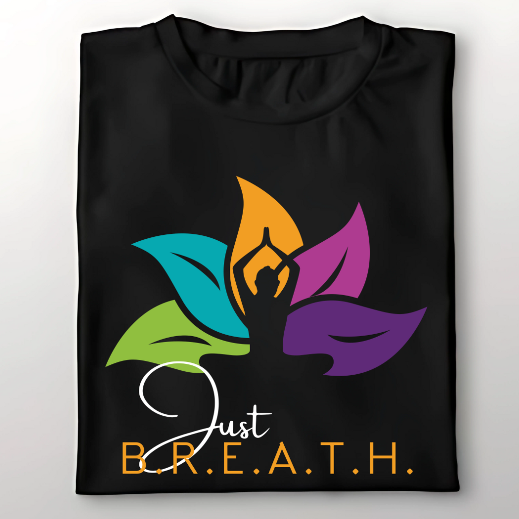 Just Breath 🌬️ Unisex Yoga T-Shirt 🧘‍♀️
