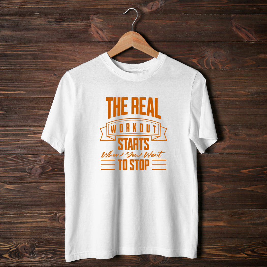 The Real Workout Starts When You Want to Stop Unisex T-Shirt