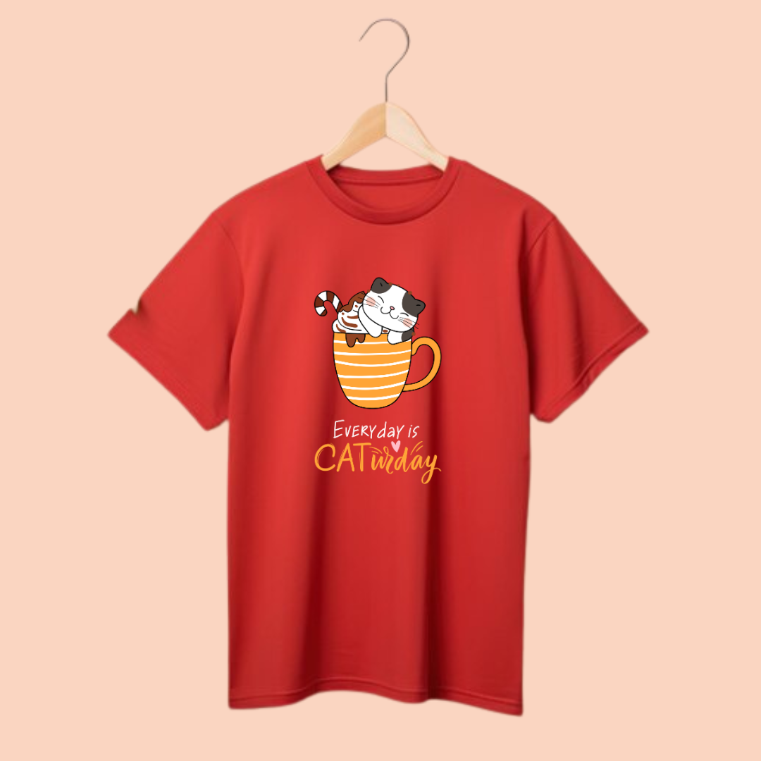 Every Day is Caturday Half Sleeve T-Shirt