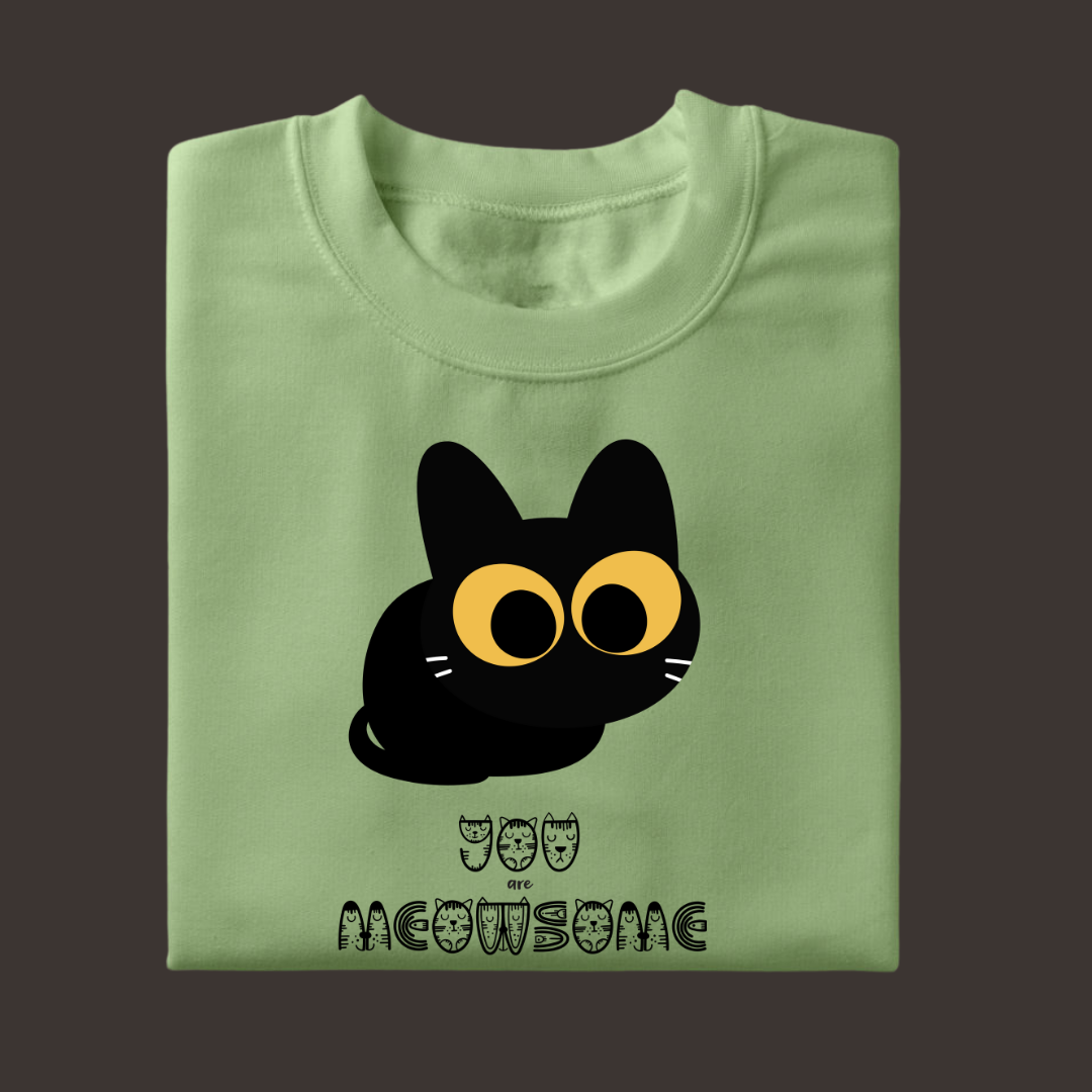 You're Meowsome Half Sleeve T-Shirt