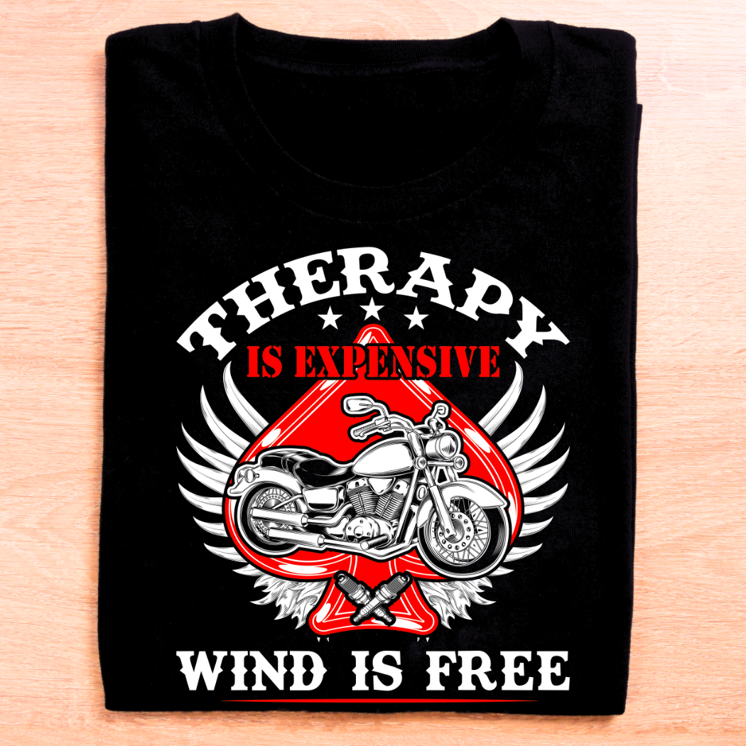 Therapy is Expensive, Wind is Free" Unisex T-shirt