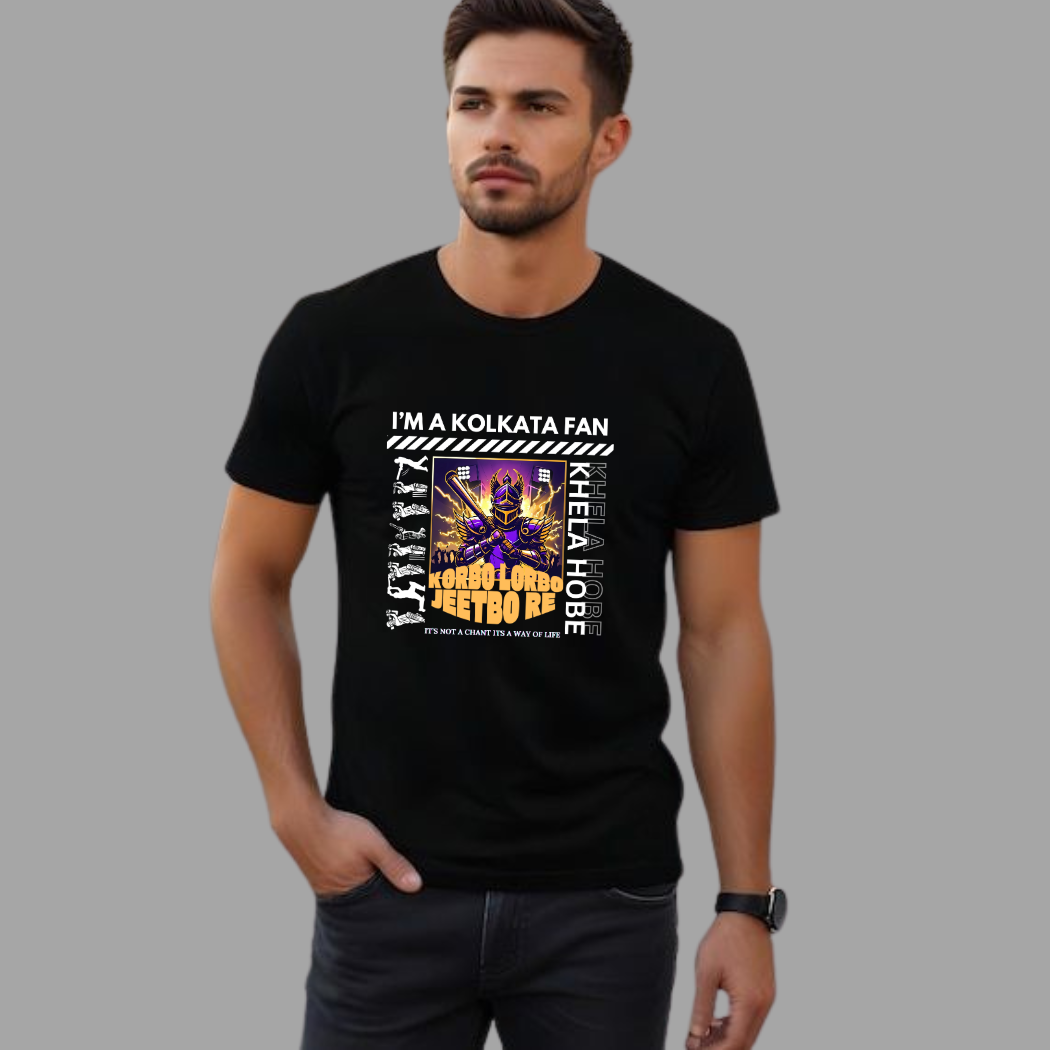 Korbo Lorbo Jeetbo Re: Kolkata Fan Unisex T-Shirt