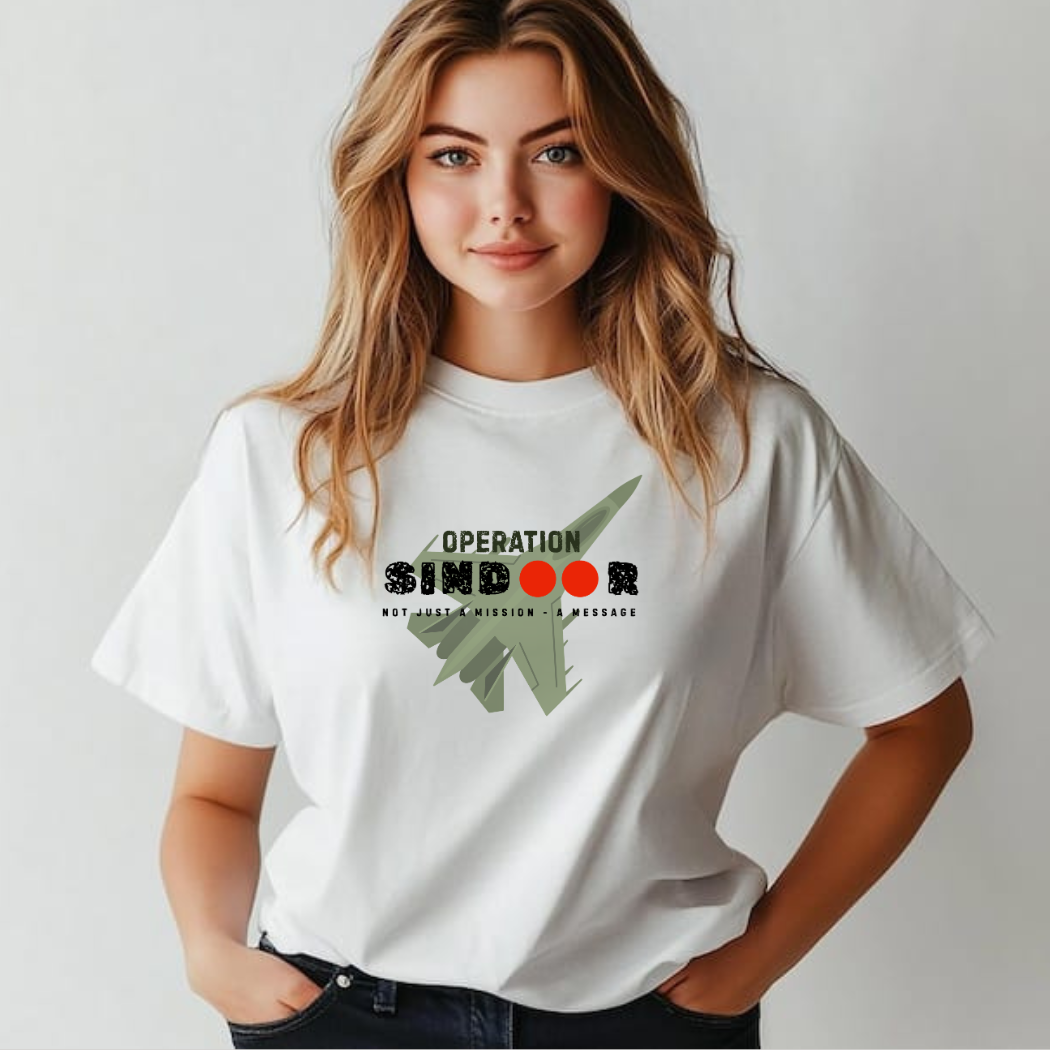 Operation Sindoor Unisex White T-Shirt