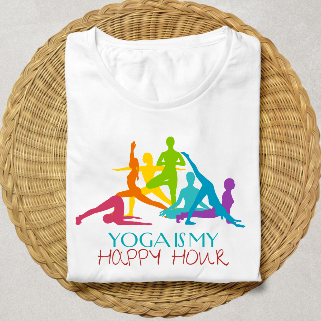 Yoga Is My Happy Hour 🧘♀️ Unisex T-Shirt