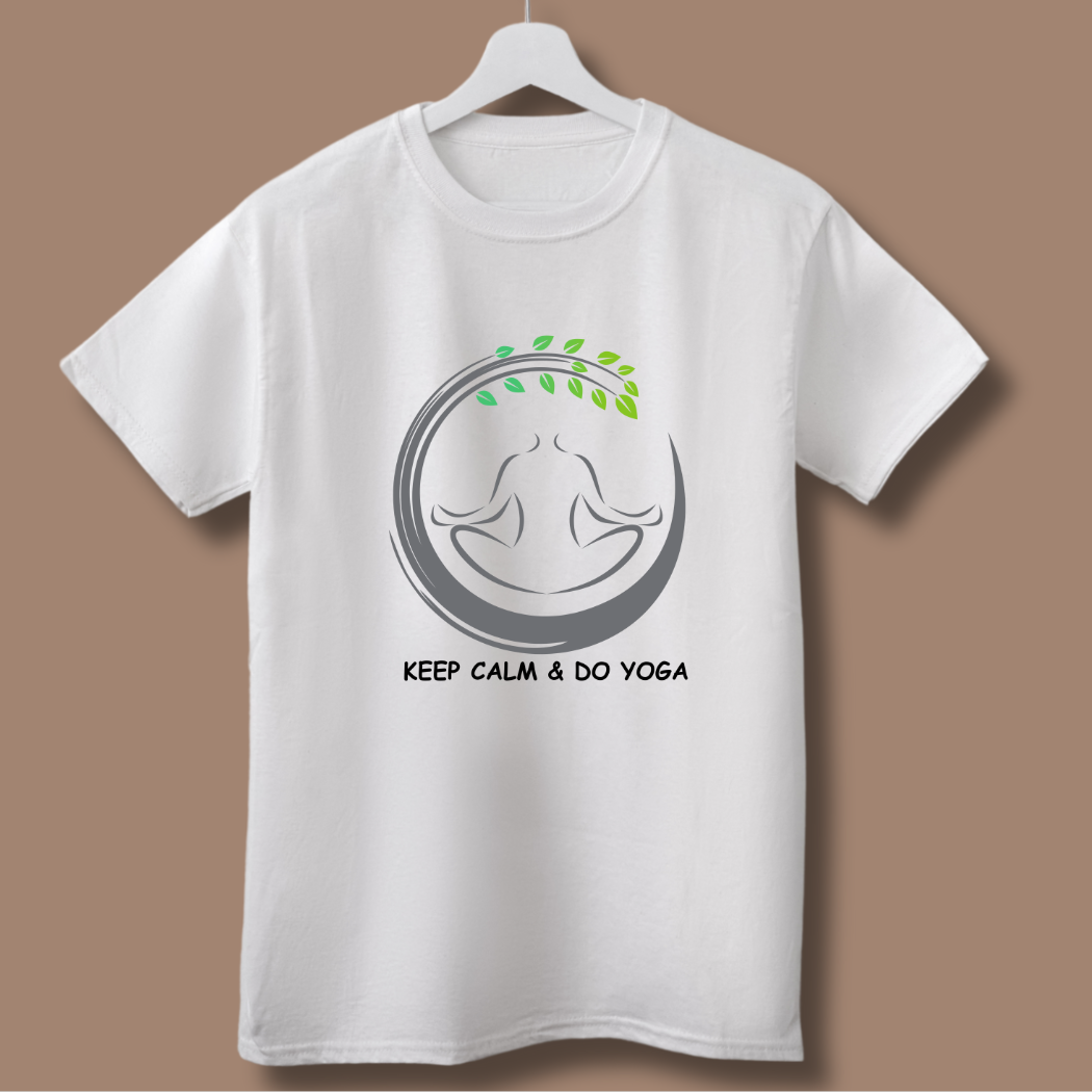Keep Calm and Do Yoga Unisex Tshirt 🧘‍♀️