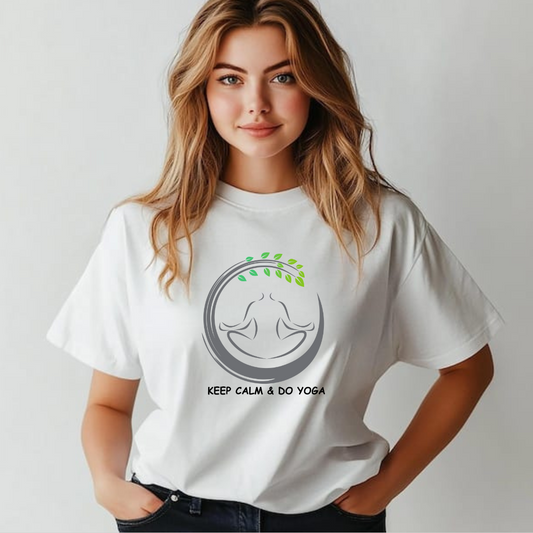 Keep Calm and Do Yoga Unisex Tshirt 🧘‍♀️