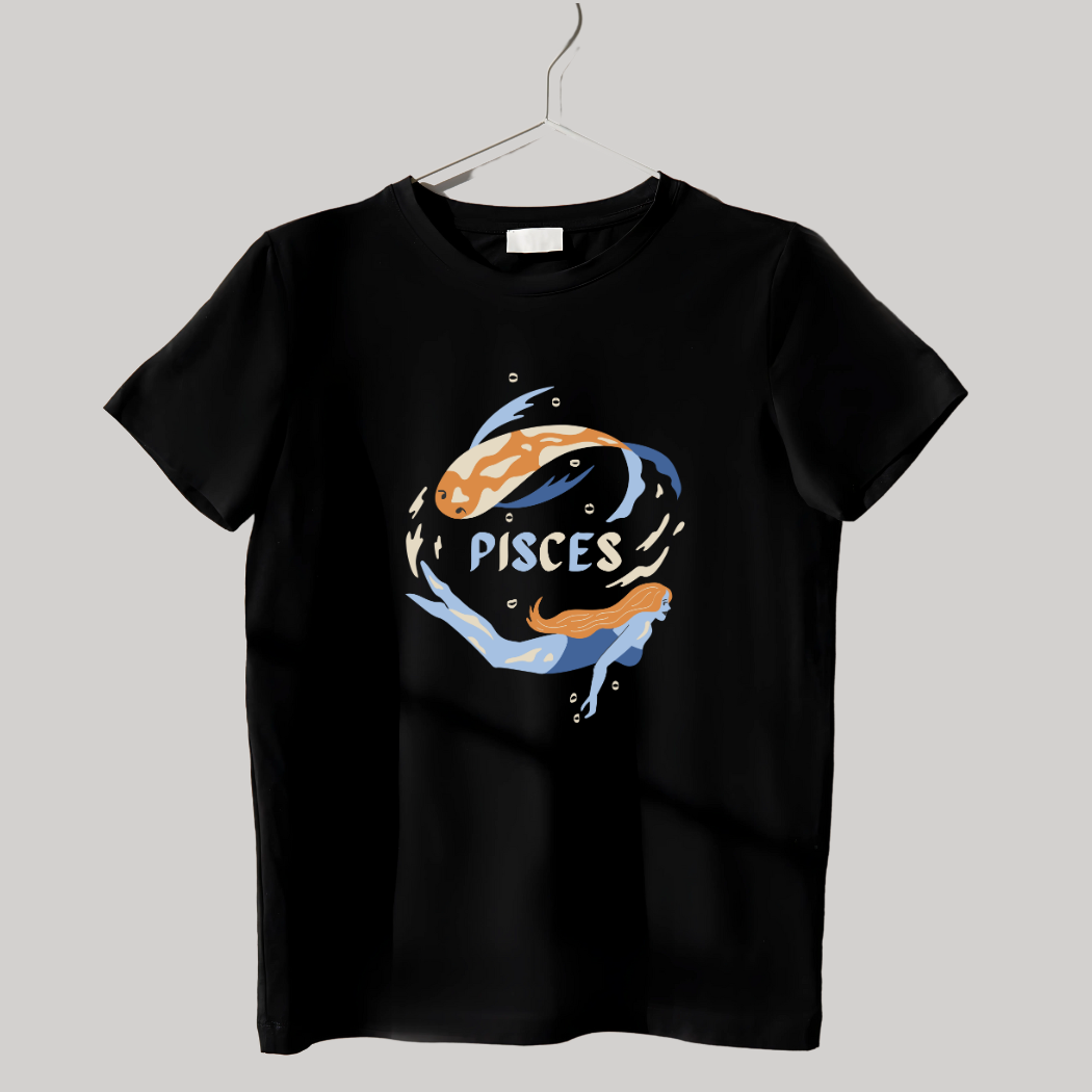 Dream Big, Swim Deep 🌊 Pisces Unisex T-Shirt