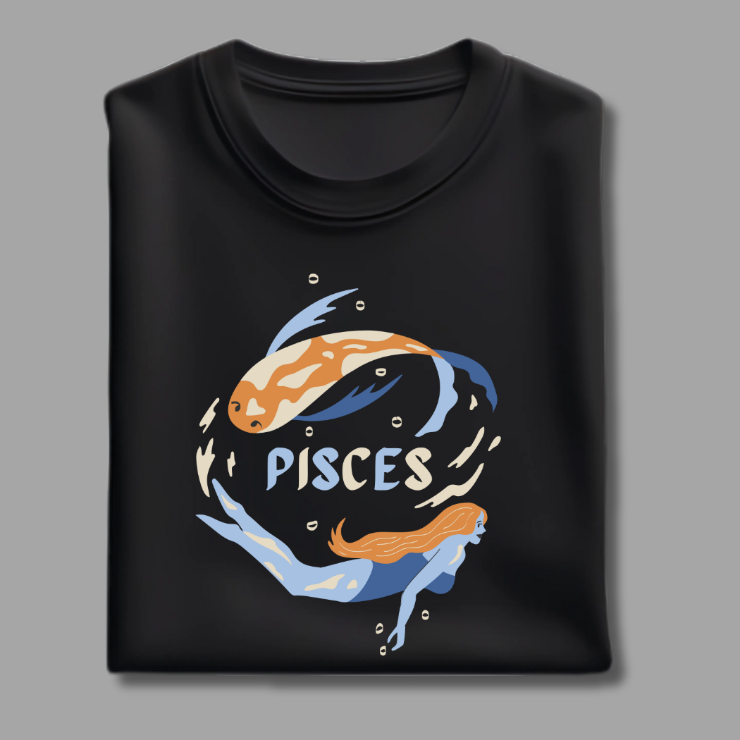Dream Big, Swim Deep 🌊 Pisces Unisex T-Shirt