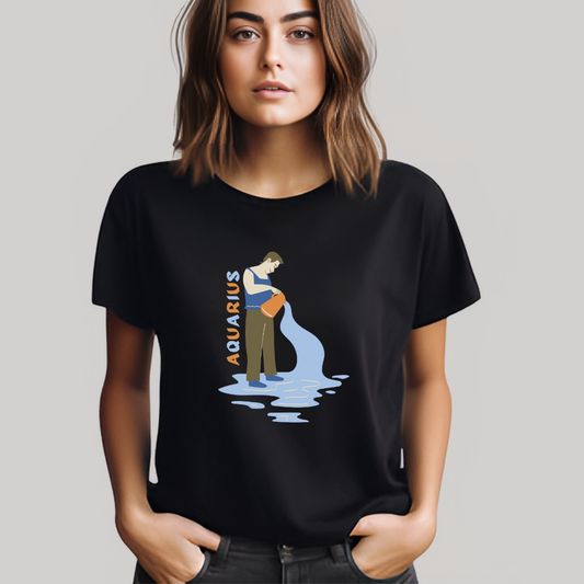 Flow Like Water 🌊 Aquarius Unisex T-Shirt