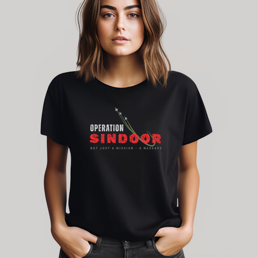 Operation Sindoor Unisex Black T-Shirt