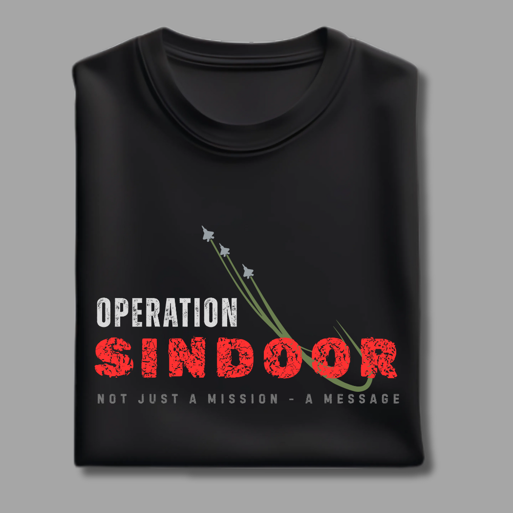 Operation Sindoor Unisex Black T-Shirt