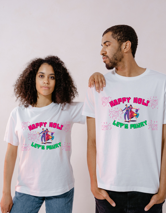 HAPPY HOLI LET'S PAWRY Unisex T-Shirt