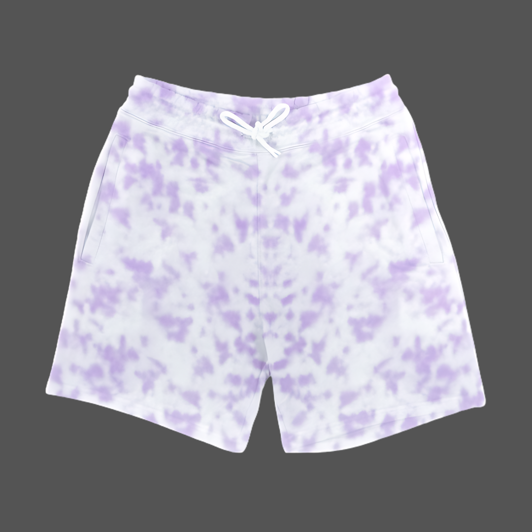 Oversized White & Lavender Unisex Co-ords | Premium Tie-Dye Streetwear Set